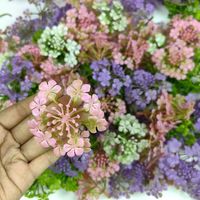 Têtes de fleurs d'hortensia artificielles en plastique faites à la main, écologiques, durables, accessoires floraux DIY, fausses têtes de fleurs à piquer