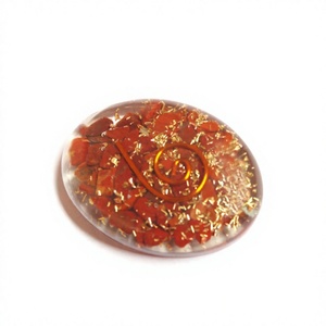 Mix Stone Round Chabochone Orgone Healing Stone Orgonite <b>Crystal</b> Generator Meditation Tool E-Energy Protection orgone - Product Image 1