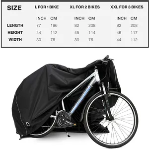 High Quality 210D Oxford Cloth Bicycle Cover Factory Stock Sun-Proof Mountain Bike Protective Dust Cover With Bag Packing