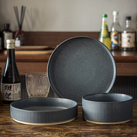 EKA service de vaisselle en céramique élégant et contemporain personnalisé assiettes et bols service de vaisselle en grès pour restaurant hôtel