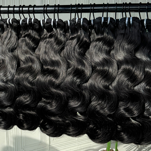 ผมมนุษย์แท้จากกัมพูชาแบบเวฟธรรมชาติ สีธรรมชาติ เนื้อผมหนาแน่น จัดเรียงเกล็ดผมอย่างดี เย็บด้วยเครื่องจักรแบบสองชั้น - Product Image 2