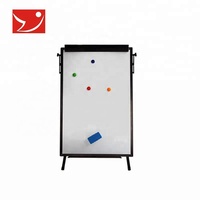 Tableau blanc mobile en verre trempé standard YDB-008 avec roulettes pour le bureau et la maison