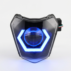 Phare avant RGB hexagonal pour moto <span class=keywords><strong>KTM</strong></span> EXC 125 250 300 350 400 450 TPI Six Days - Pièce détachée moto - Product Image 1