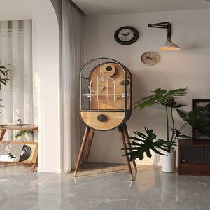 Hoge Kwaliteit Diy Luxe Groot Interieur Rvs Massief Hout Vogelkooi - Product Image 5