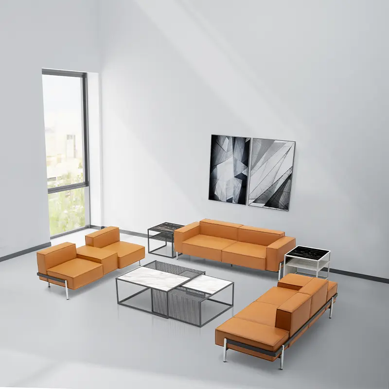 Alta Qualidade Novo Design Luxo Sala Mobiliário Combinação Módulo de Escritório Sofá