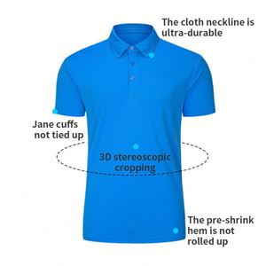 Polo de golf personnalisé pour homme, vêtements d'affaires pour événements, polyester, séchage rapide, pour le sport - Product Image 2