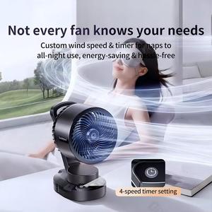 20000mAh Rechargeable Camping Fan 3A Desktop Mist Lantern 4 Speeds Portable Outdoor Tent Fan for Offices, Bedrooms, and Living - Product Image 3