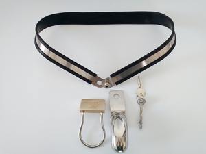 Cinturones y pantalones <span class=keywords><strong>de</strong></span> <span class=keywords><strong>castidad</strong></span> <span class=keywords><strong>de</strong></span> metal <span class=keywords><strong>de</strong></span> acero inoxidable, Juguetes sexuales para hombres, equipo <span class=keywords><strong>de</strong></span> bondage, jaula <span class=keywords><strong>de</strong></span> <span class=keywords><strong>castidad</strong></span> - Product Image 4