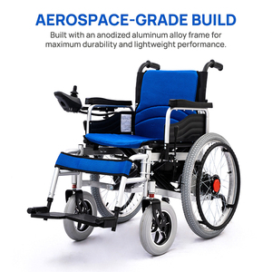 Fauteuil roulant électrique pliable léger et portable avec frein automatique, télécommande intelligente et accoudoir motorisé, <span class=keywords><strong>occasion</strong></span> à vendre - Product Image 5