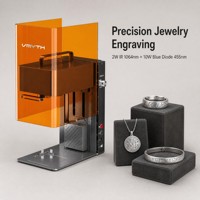 Nouvelle machine de gravure laser double professionnelle haute précision pour modèles miniatures DXF, marquage de bijoux et bagues, service personnalisé, échantillon