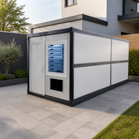 Livraison rapide - Maison modulaire préfabriquée en panneaux sandwich pliables en forme de X pour bureau et usage d'urgence