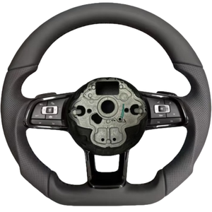 Para Volkswagen VW Polo Golf 6 <span class=keywords><strong>GTD</strong></span> Jetta Tiguan Passat B7 B8 Gti Gts R <span class=keywords><strong>Gtd</strong></span> <span class=keywords><strong>Golf7</strong></span> Mk7 volante de cuero completo accesorios de coche - Product Image 5