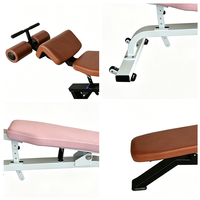 Banco de Entrenamiento Abdominal de Acero Ajustable en Múltiples Ángulos, Estación de Ejercicio Multifuncional para el Hogar, Resistente, con Inclinación/Declinación