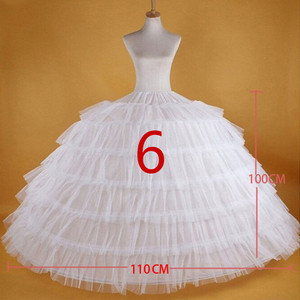 <span class=keywords><strong>Jupon</strong></span> de mariée LY-PC0008 en <span class=keywords><strong>tulle</strong></span>, crinoline volumineuse à 6 cerceaux, longueur 110 cm - Product Image 4