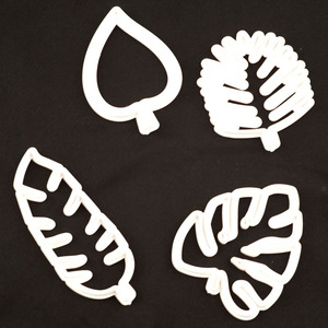 Monstera Leaf Fondant Cake Mold 5.4x7.5 6.5x7.6 10.2x3.9 6.8x6.0 Cookie Embossing Mold For Baking DIY Decorations - Product Image 4