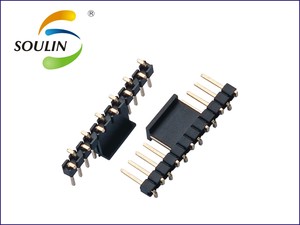 2.0mm doble fila de plástico altura 2.0mm PA9T SMT pin header conector con interior columna - Product Image 4