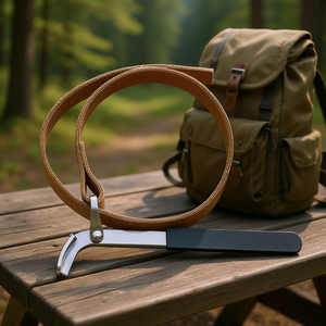 Llave Fervi para filtro de cinta, gancho metálico con correa de 100 cm de longitud - Product Image 3