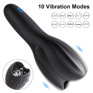 Entrenador de Glande Sexual, Masajeador de Pene, Masturbador Masculino, Vibrador de Glande con 10 Velocidades, Retrasa la Eyaculación, Ejercicio de Resistencia, Juguete Sexual para Hombres - Product Image 3