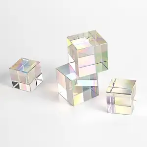 JY K9 Crystal 3D Laser Engrave Crystal Cube Paperweight Crystal Blocks Blank Cube