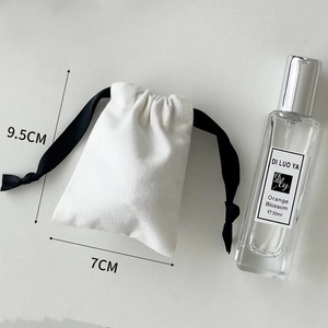 Sac à poussière en toile de coton uni écologique personnalisable, sac à bijoux tendance, petit sac à cordon en toile avec logo - Product Image 4
