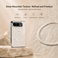 Étui de téléphone portable en cuir pliable avec protection d'écran intégrée, magnétique, de luxe, pour iPhone Duo