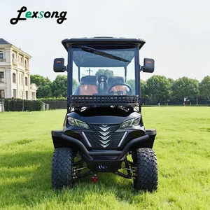 Diseño flexible 7.5KW Carros de golf con control remoto Eléctrico 6 plazas Ecológico