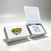 Caja de Cartón Rígido Blanca con Forma de Libro y Logotipo Plateado de Lujo, Cajas de Regalo Magnéticas Plegables con Inserto de Espuma EVA, Laminación Mate para Crema Facial
