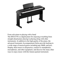 Piano numérique portable 88 touches DGX-670 CFX+VRM 256 Polyphonie USB 26kg d'occasion 100% testé