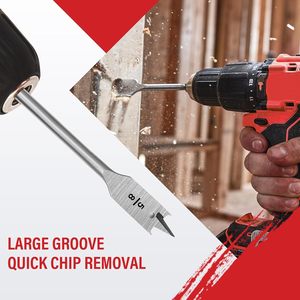 2026 -13pcs Hex Shank 9/16'' <b>Wood</b> Spade Flat <b>Drill</b> <b>Bit</b> Set for <b>Wood</b> Cutting - Product Image 3