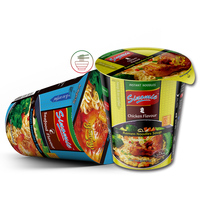 Vente en gros de nouilles OEM Fournisseur de Chine Prix d'usine halal avec Gobelet en papier saveur poulet faible en gras Nouilles instantanées