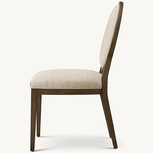 Chaises de restaurant en bois massif de <span class=keywords><strong>tissu</strong></span> personnalisé en usine Chaises de <span class=keywords><strong>salle</strong></span> à <span class=keywords><strong>manger</strong></span> rembourrées pour salon - Product Image 4