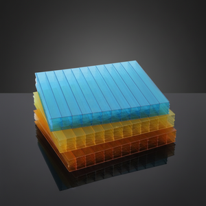 แผ่น<span class=keywords><strong>หลังคา</strong></span>โพลีคาร์บอเนตแบบหลาย<span class=keywords><strong>ชั้น</strong></span> 7 <span class=keywords><strong>ชั้น</strong></span> แข็งแรงสูง รูปทรงเพชร ป้องกันรังสียูวี - Product Image 2