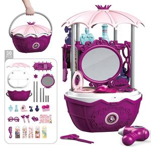 Xpe — panier de <span class=keywords><strong>maquillage</strong></span> 2 en 1 pour enfants, jouet éducatif pour filles, ensemble de <span class=keywords><strong>maquillage</strong></span>, pour bouts de chou - Product Image 1