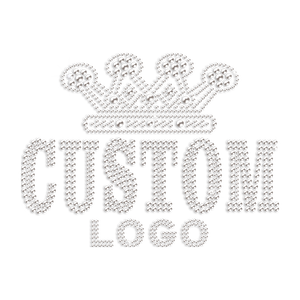 โลโก้แบบกำหนดเอง ติดด้วยความร้อน แบบหัวตะปู คริสตัล สำหรับเสื้อแจ็คเก็ต เสื้อเชิ้ต และชุดเต้น - Product Image 4