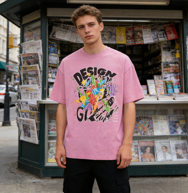 Streetwear Graphic Logo Blank T-shirt Plus Size Men'S Clothing Acid Wash T-Shirt Mens Custom Vintage Oversized T Shirts
