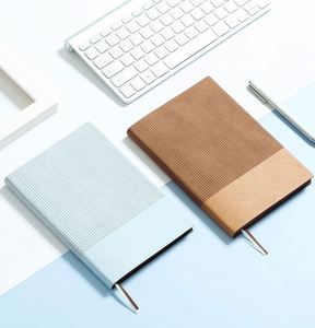 Custom A5 PU Leather Travel <b>Journal</b> Notebook Personalized Printed Softcover Diary 100 Sheets Thermal Binding for Promotional Use - Product Image 1