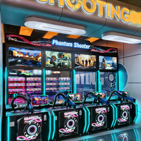 Machine de tir sportif intérieur commerciale Yulong, simulateur de tir à la cible réelle avec pistolet à air comprimé pour centre commercial FEC