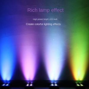 Đèn <span class=keywords><strong>Par</strong></span> <span class=keywords><strong>LED</strong></span> không dây <span class=keywords><strong>mini</strong></span> chất lượng cao MJ 4x18w RGBWAUV 6in1 điều khiển từ xa DMX512 ứng dụng Wifi pin cho sân khấu - Product Image 3