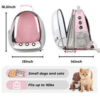 Sac de transport pour animaux de compagnie extensible, capacité jusqu'à 7 kg, sac à dos pour chat, idéal pour les voyages et les sorties en plein air