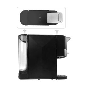 Oulemei เครื่องชงกาแฟเอสเพรสโซไฟฟ้าอเนกประสงค์, เครื่องชงกาแฟดิจิตอลพร้อมเครื่องบดถังนมด้ามจับแคปซูล - Product Image 3