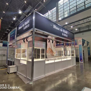 Vitrines <span class=keywords><strong>de</strong></span> magasin <span class=keywords><strong>de</strong></span> détail, utilisées pour les expositions, comptoirs modulaires en extrusion <span class=keywords><strong>de</strong></span> profilés en forme <span class=keywords><strong>de</strong></span> <span class=keywords><strong>quart</strong></span> <span class=keywords><strong>de</strong></span> cercle, vitrines en verre - Product Image 6