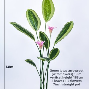 Plantas Artificiales Realistas Grandes para Decoración de Bodas y Hogar, Hoja de Plátano Artificial de Alta Simulación, Plástico Sedoso para Interiores - Product Image 3