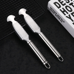 Stainless Steel Fish Scaler with Ginger Grinder Double-Sided Kitchen <b>Tool</b> for Seafood Cleaning Dishwasher <b>Safe</b> - Product Image 4