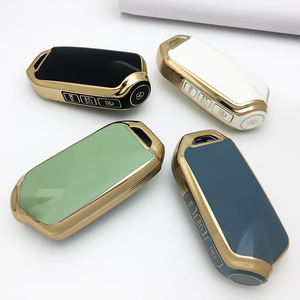 Funda para Llave <span class=keywords><strong>de</strong></span> Coche DM, Borde Dorado, TPU, para Kia Stinger Sonata, Nuevo Estilo, Buen Precio, Accesorios para Auto, Cubierta para Llave - Product Image 1