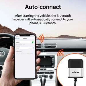 Adaptateur Bluetooth pour voiture GITANK pour VW <span class=keywords><strong>RNS</strong></span> 510, VW 3G pour <span class=keywords><strong>RNS</strong></span> <span class=keywords><strong>315</strong></span>, systèmes VW Premium 8. Interface multimédia Music Symphony Concert. - Product Image 6