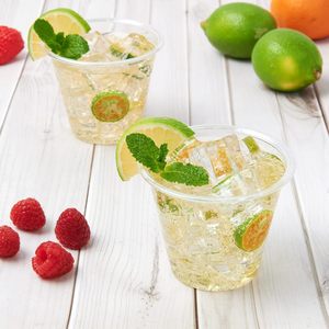 Gobelet en plastique jetable pour boissons froides à emporter 600 ml Logo personnalisé 1000 /ctn Vente en gros Gobelet en plastique PET - Product Image 4