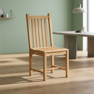 Chaise de jardin en teck massif, mobilier d'extérieur rustique, design durable avec pieds coniques, imperméable, écologique, confortable, OEM, patio - Product Image 2