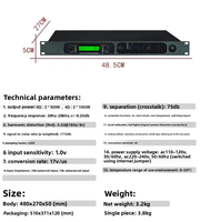 Amplificateur de puissance numérique BHA M25 8Ω 2*500W pour la maison, le karaoké et les conférences, haute puissance, deux canaux, 1U, petit volume, amplificateur de puissance pur pour enceintes, OEM