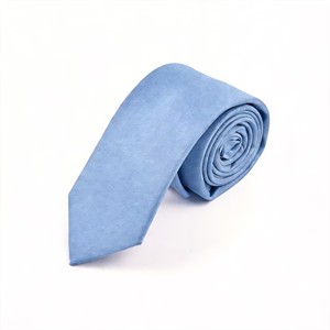 <span class=keywords><strong>Cravate</strong></span> décontractée en polyester tissé unie pour homme avec logo personnalisé, séchage rapide, à prix abordable, idéale pour les mariages et la vente en gros - Product Image 1