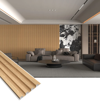 Panneau mural en PVC à rainures 3D, design multiple, revêtement mural intérieur, composite bois-plastique WPC, panneau mural WPC, panneau mural Great Wall